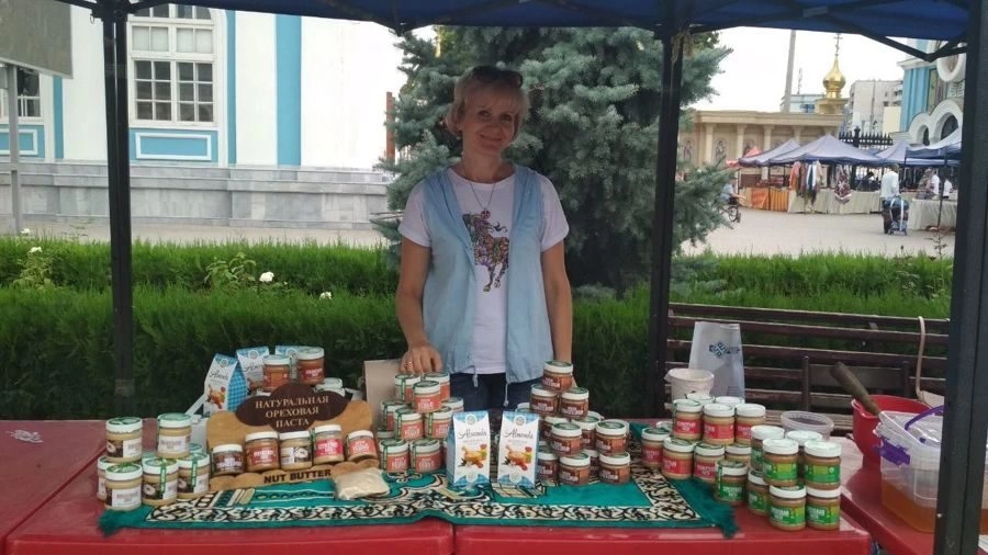 Nut Savior in the Holy Dormition Cathedral of the Tashkent diocese.